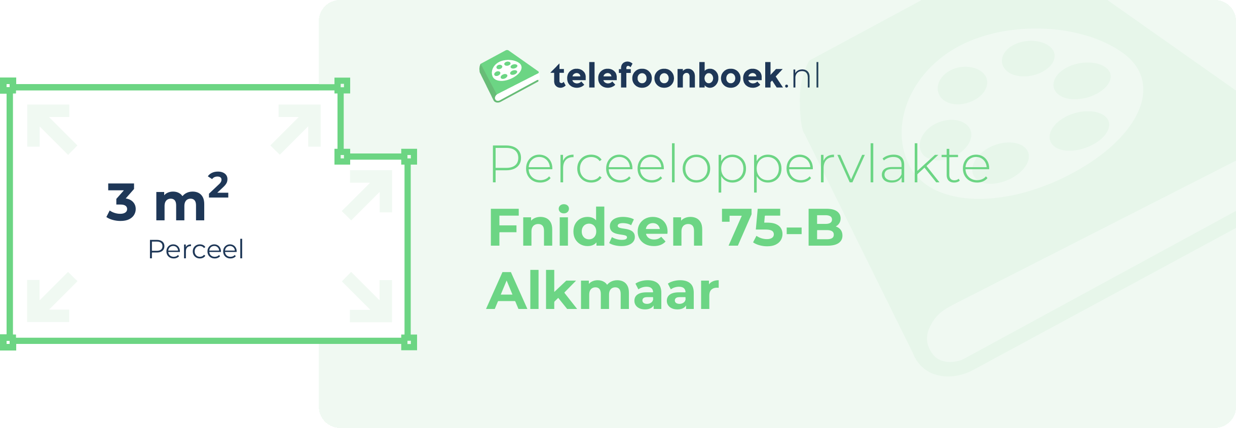 Perceeloppervlakte Fnidsen 75-B Alkmaar
