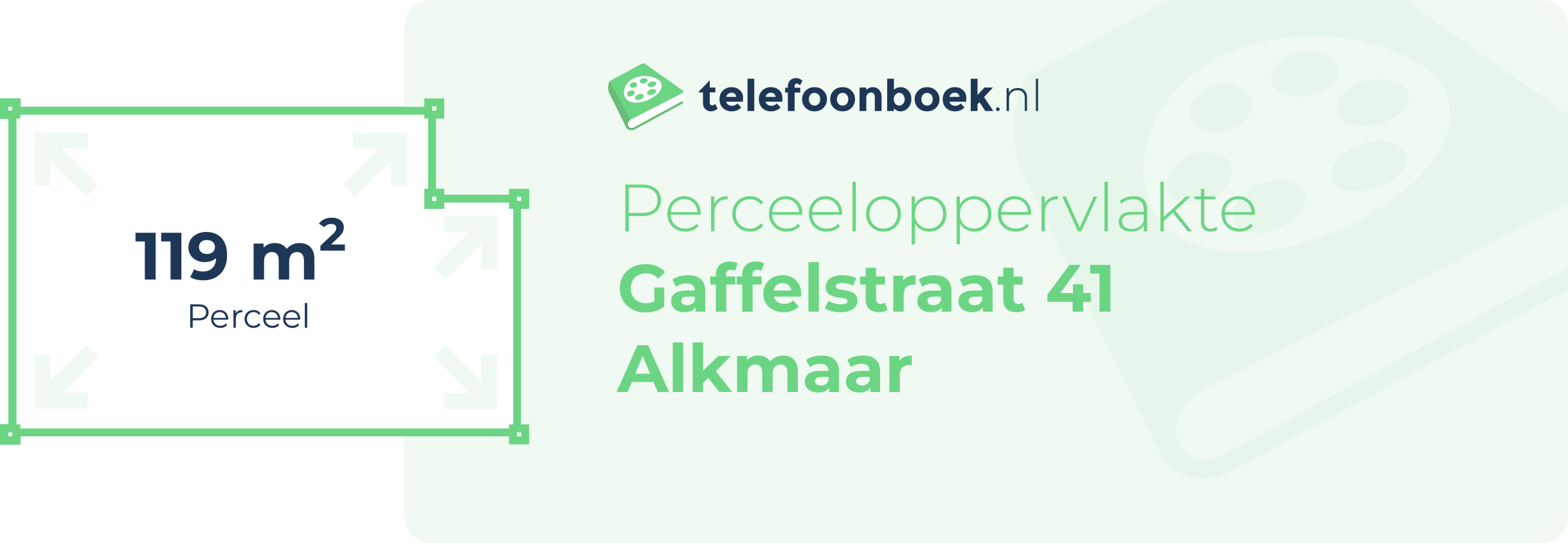 Perceeloppervlakte Gaffelstraat 41 Alkmaar