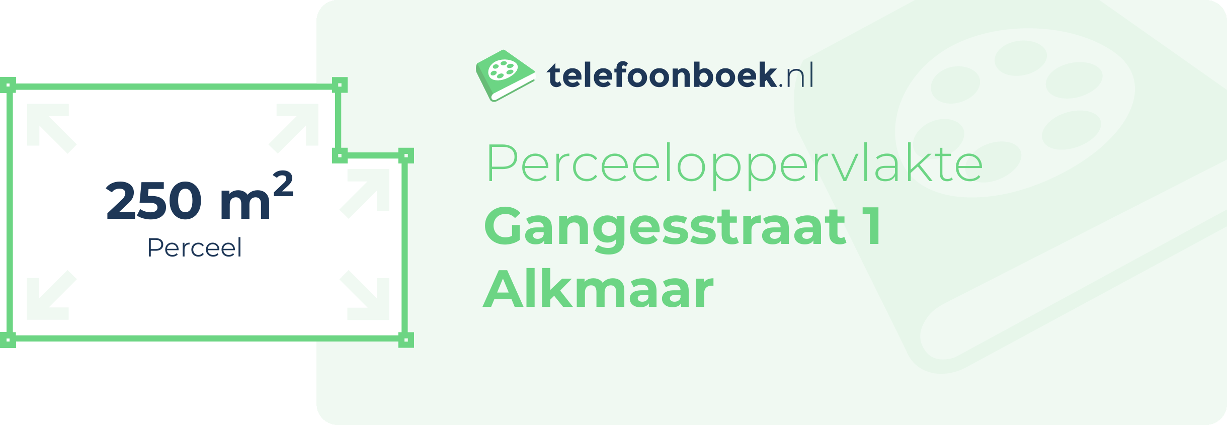 Perceeloppervlakte Gangesstraat 1 Alkmaar