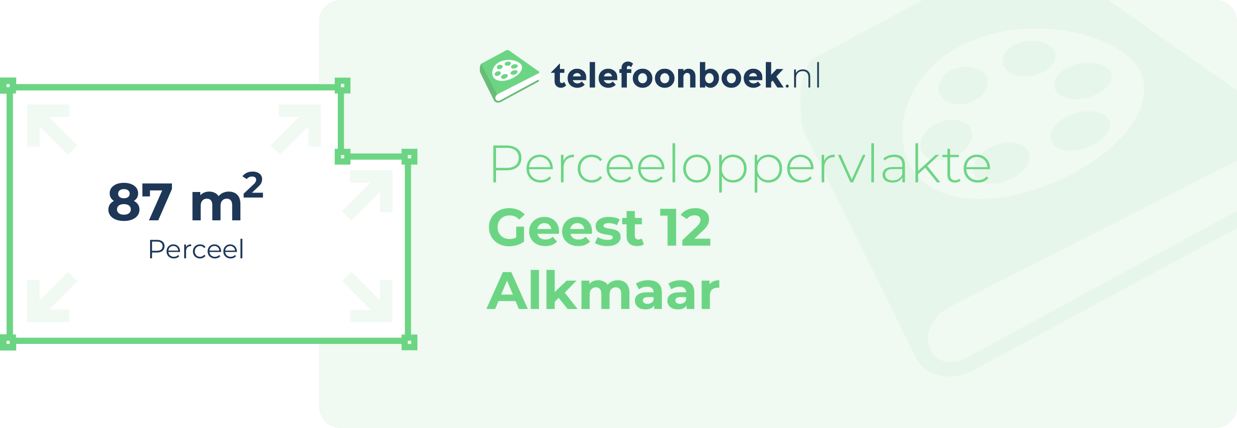 Perceeloppervlakte Geest 12 Alkmaar