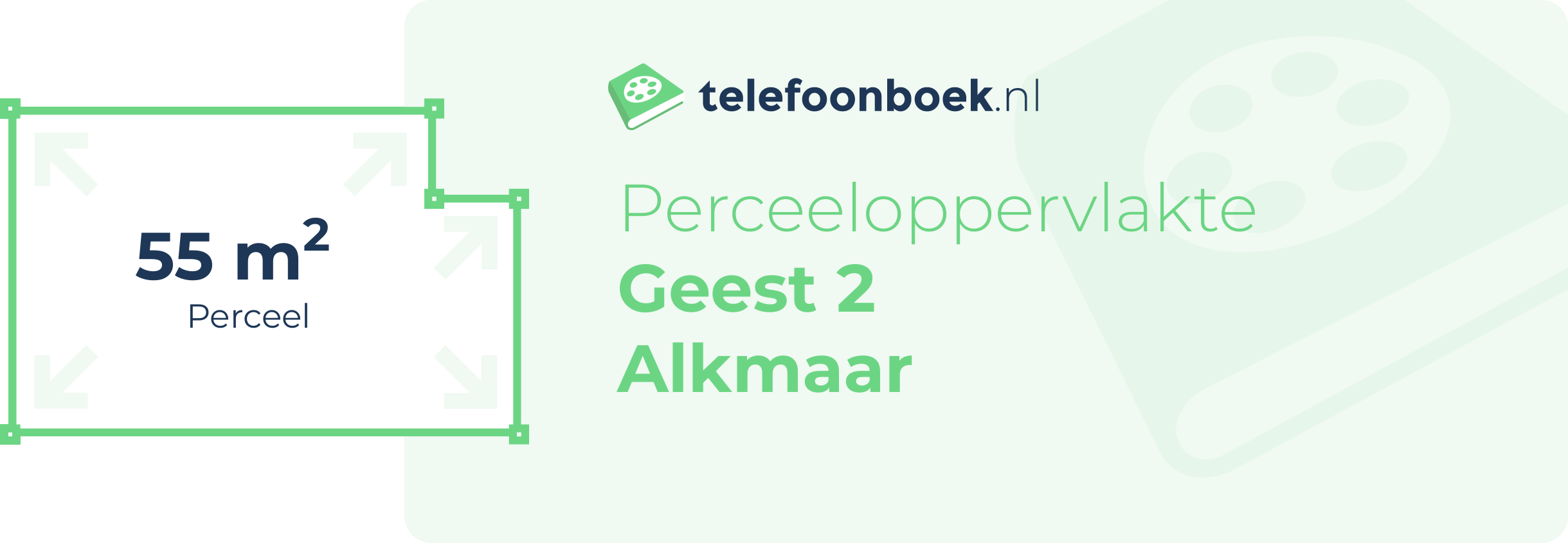 Perceeloppervlakte Geest 2 Alkmaar