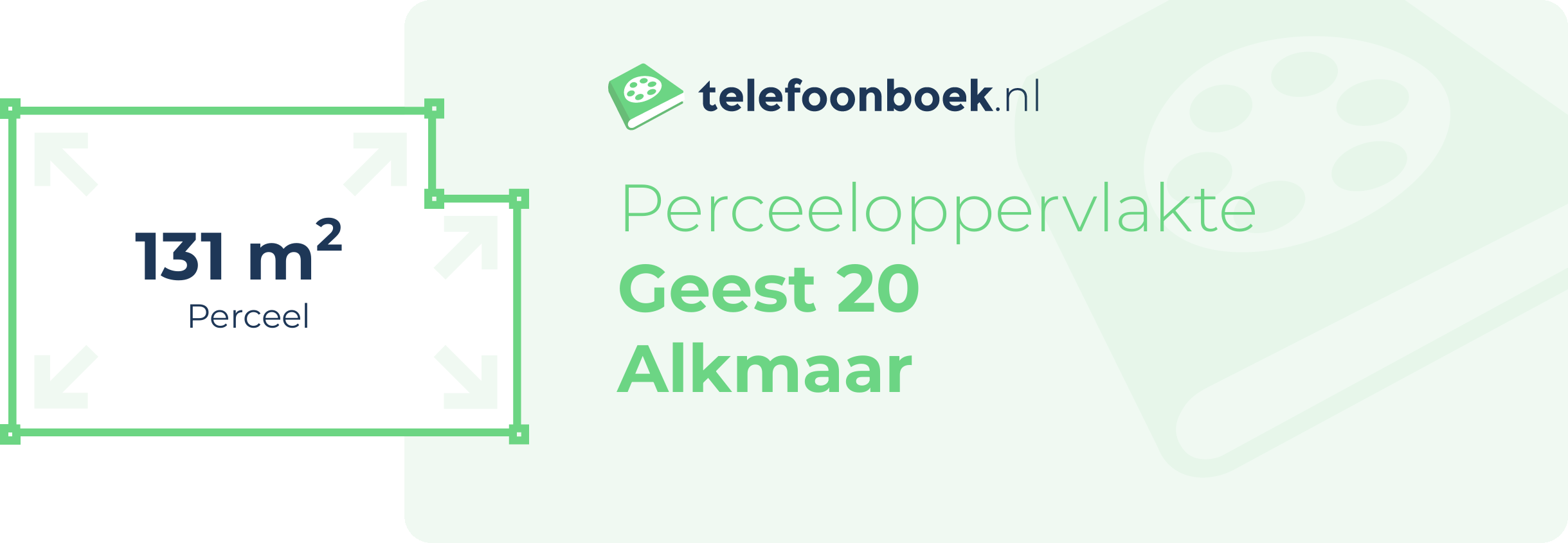 Perceeloppervlakte Geest 20 Alkmaar