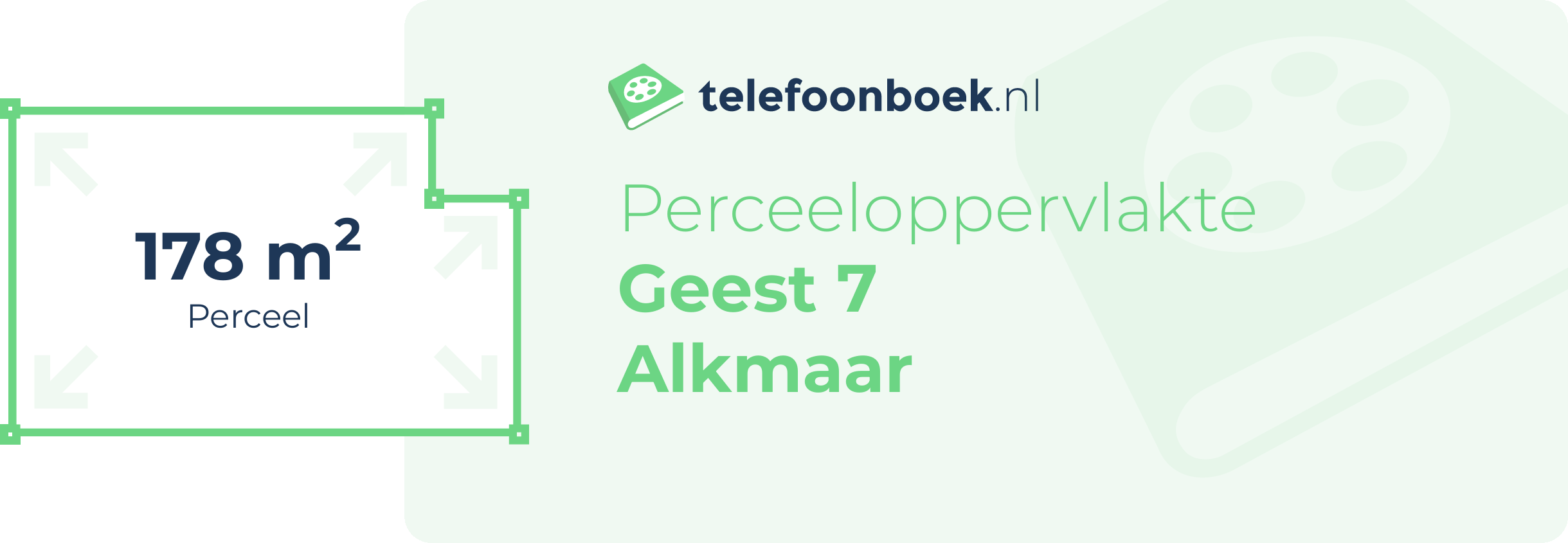 Perceeloppervlakte Geest 7 Alkmaar