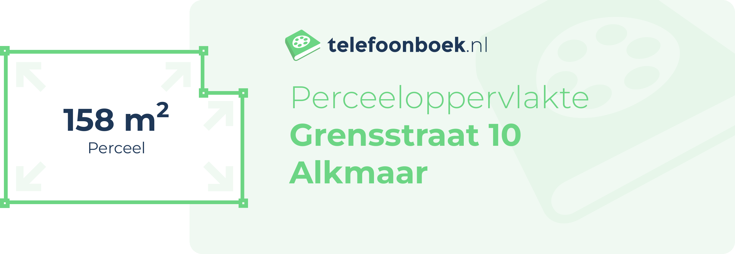 Perceeloppervlakte Grensstraat 10 Alkmaar