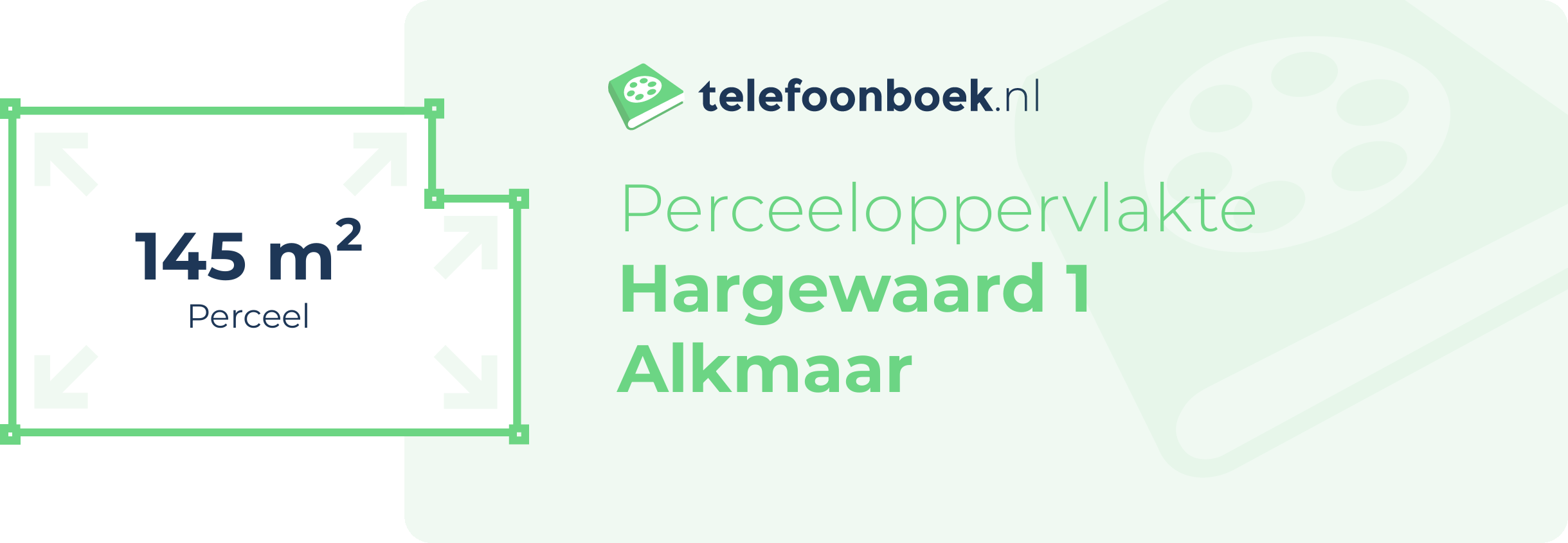 Perceeloppervlakte Hargewaard 1 Alkmaar