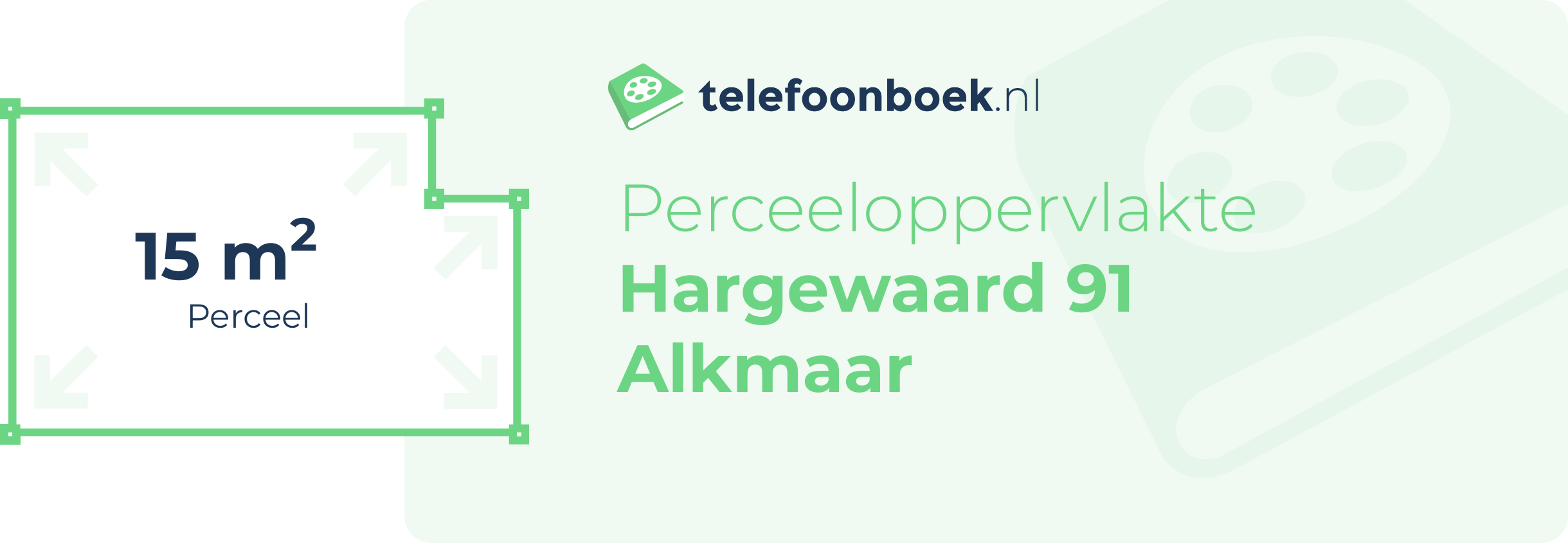 Perceeloppervlakte Hargewaard 91 Alkmaar