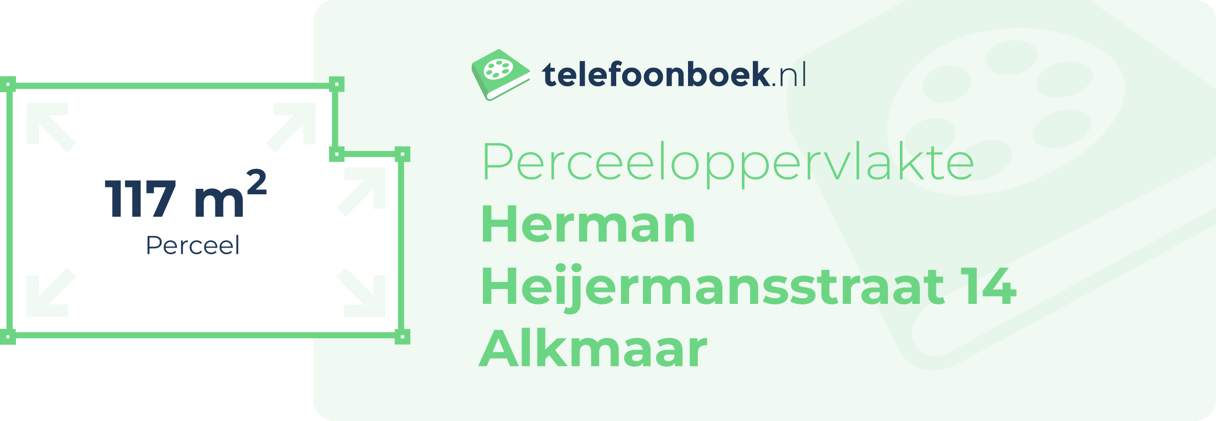 Perceeloppervlakte Herman Heijermansstraat 14 Alkmaar