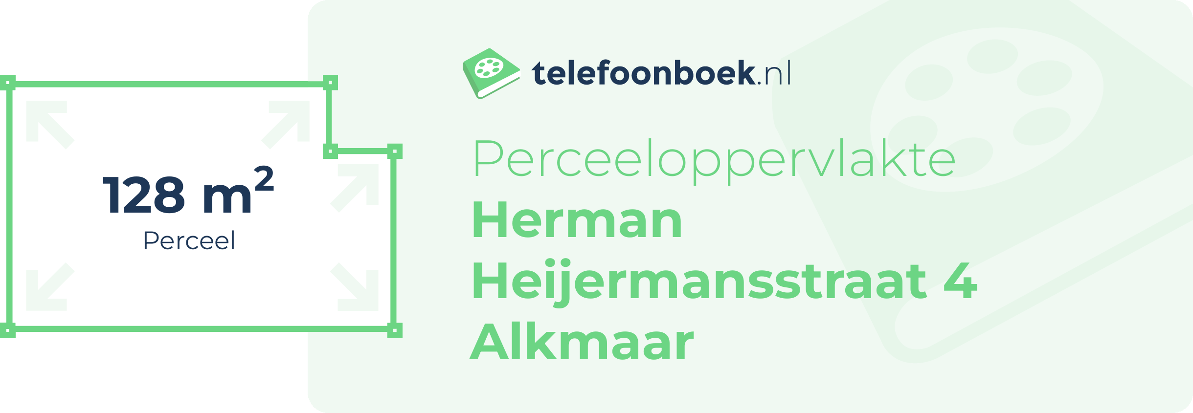 Perceeloppervlakte Herman Heijermansstraat 4 Alkmaar
