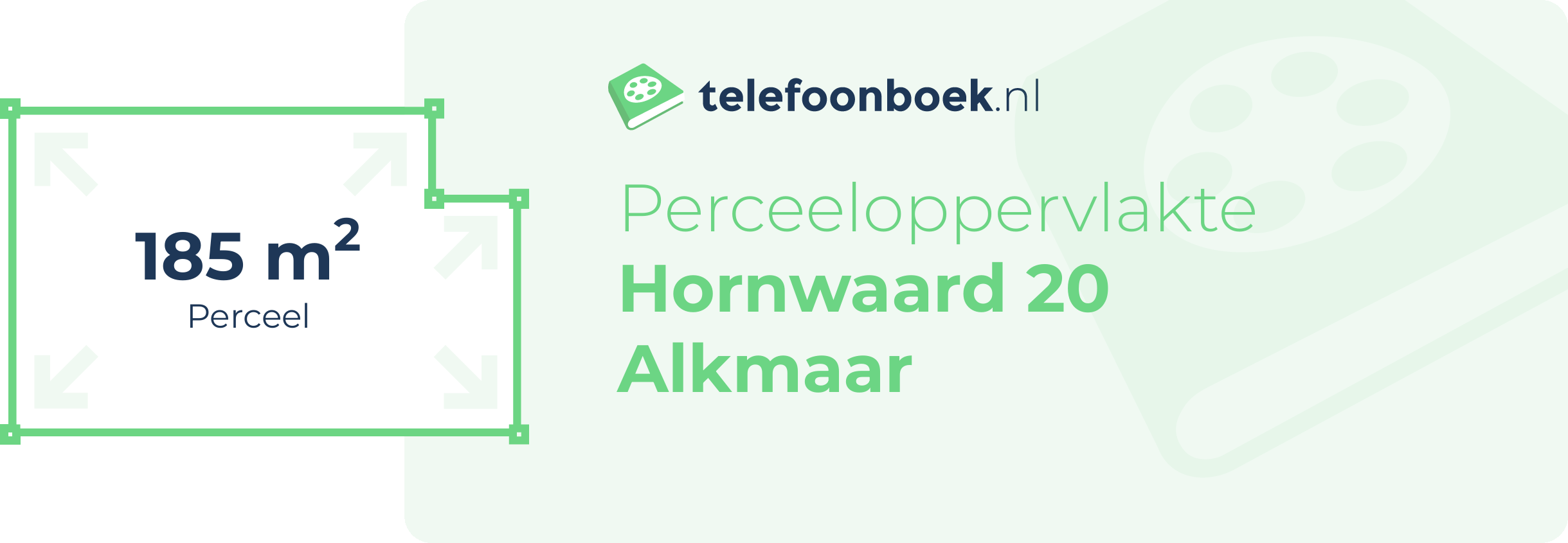 Perceeloppervlakte Hornwaard 20 Alkmaar