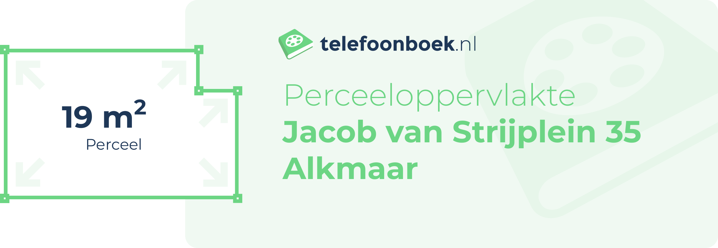 Perceeloppervlakte Jacob Van Strijplein 35 Alkmaar