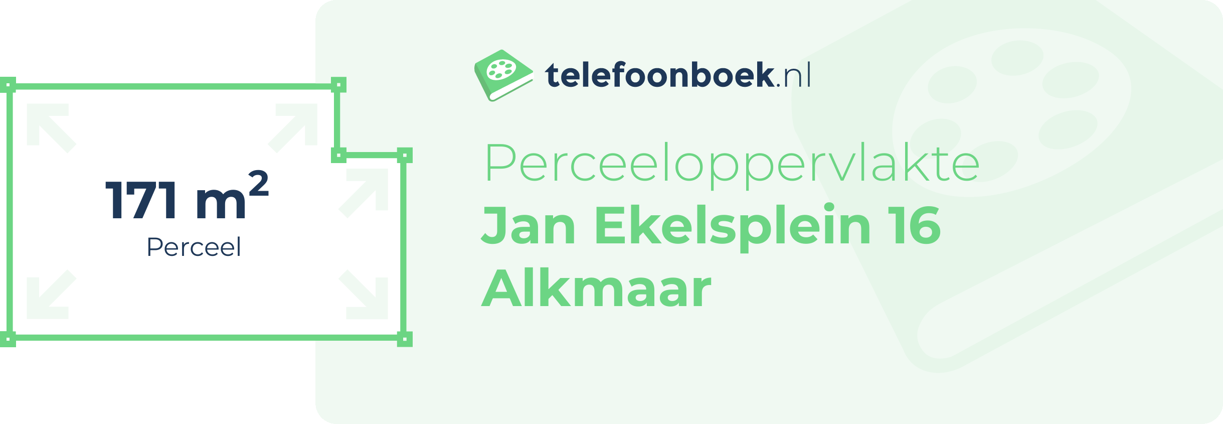 Perceeloppervlakte Jan Ekelsplein 16 Alkmaar