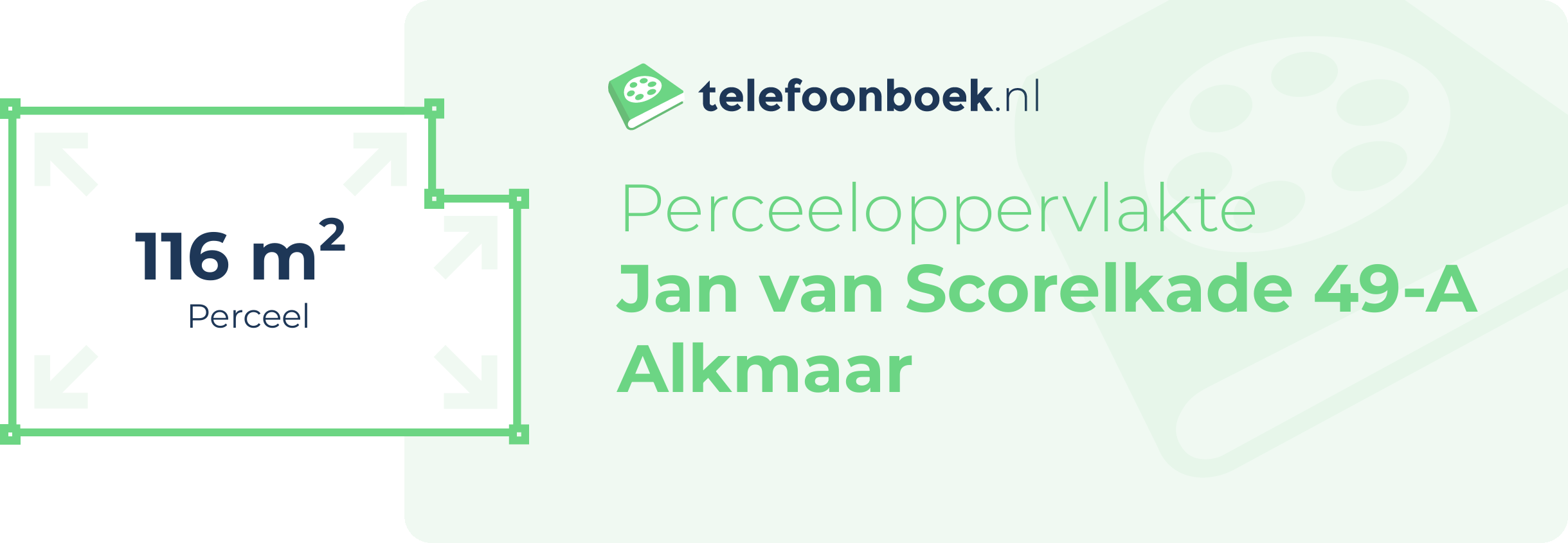 Perceeloppervlakte Jan Van Scorelkade 49-A Alkmaar