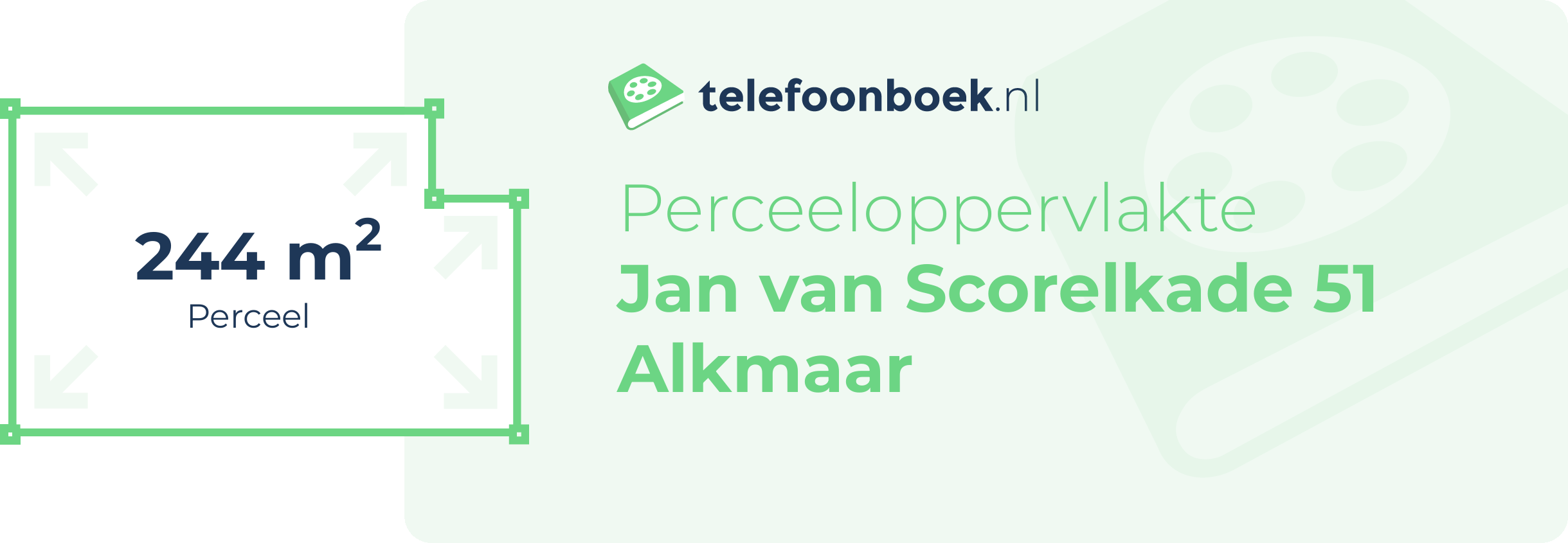 Perceeloppervlakte Jan Van Scorelkade 51 Alkmaar