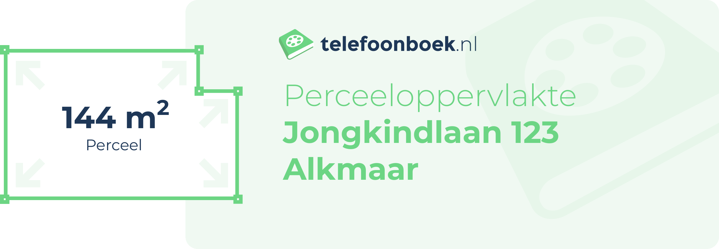 Perceeloppervlakte Jongkindlaan 123 Alkmaar