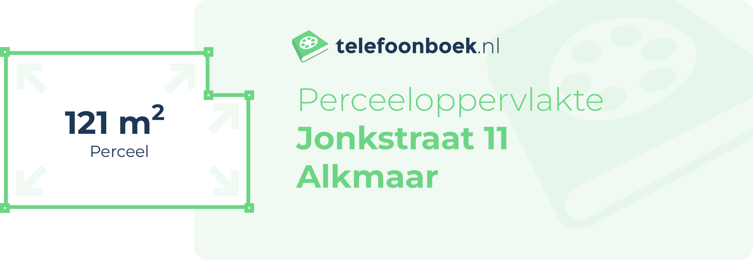 Perceeloppervlakte Jonkstraat 11 Alkmaar