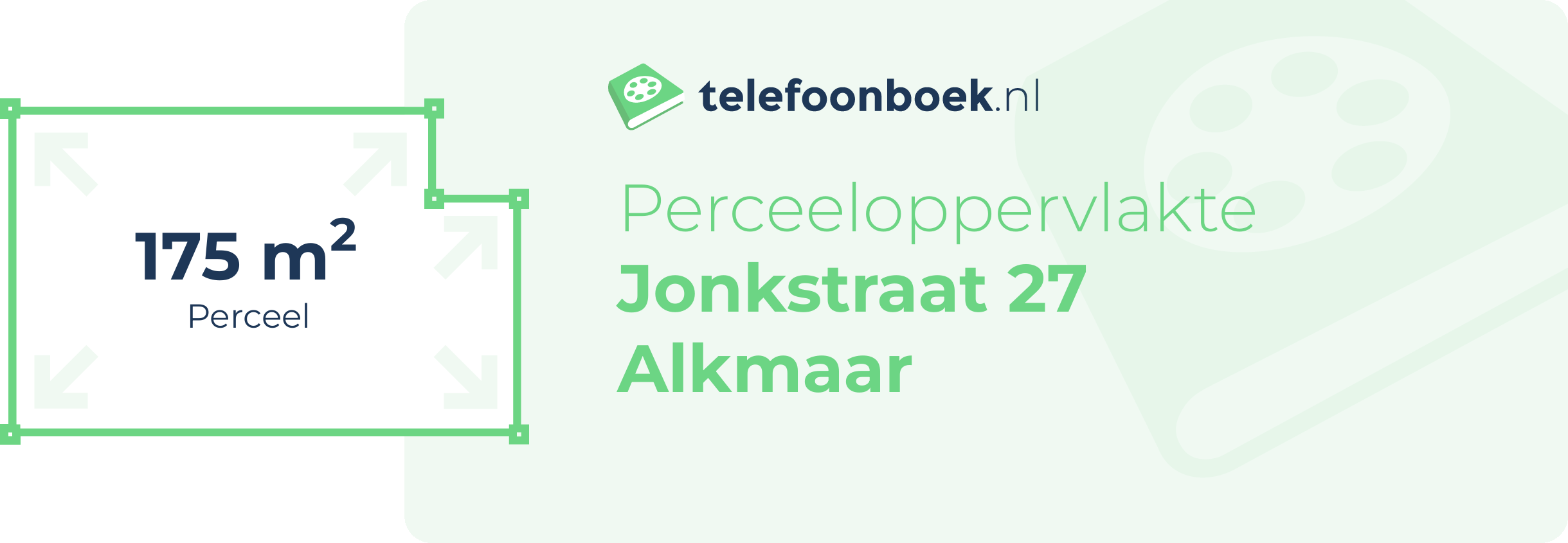 Perceeloppervlakte Jonkstraat 27 Alkmaar