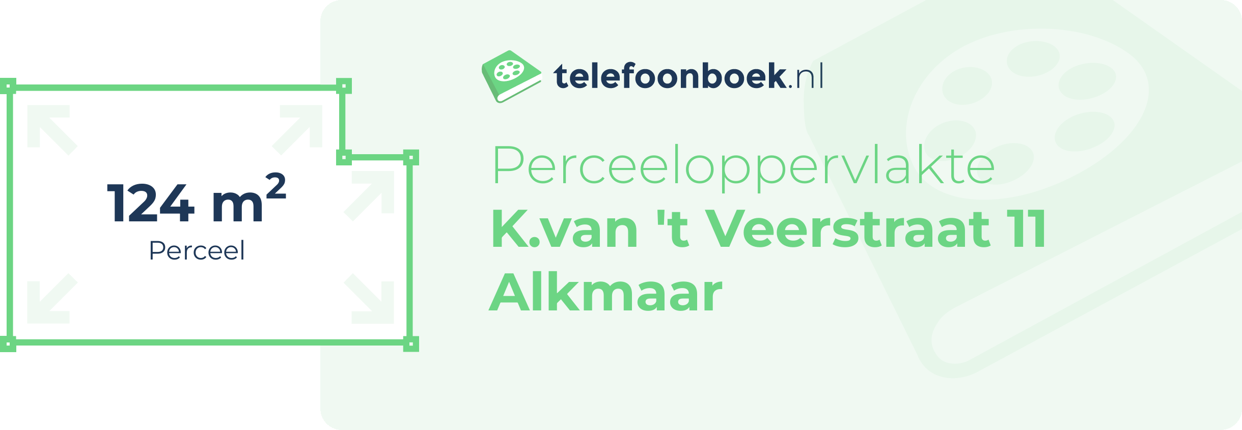 Perceeloppervlakte K.van 't Veerstraat 11 Alkmaar