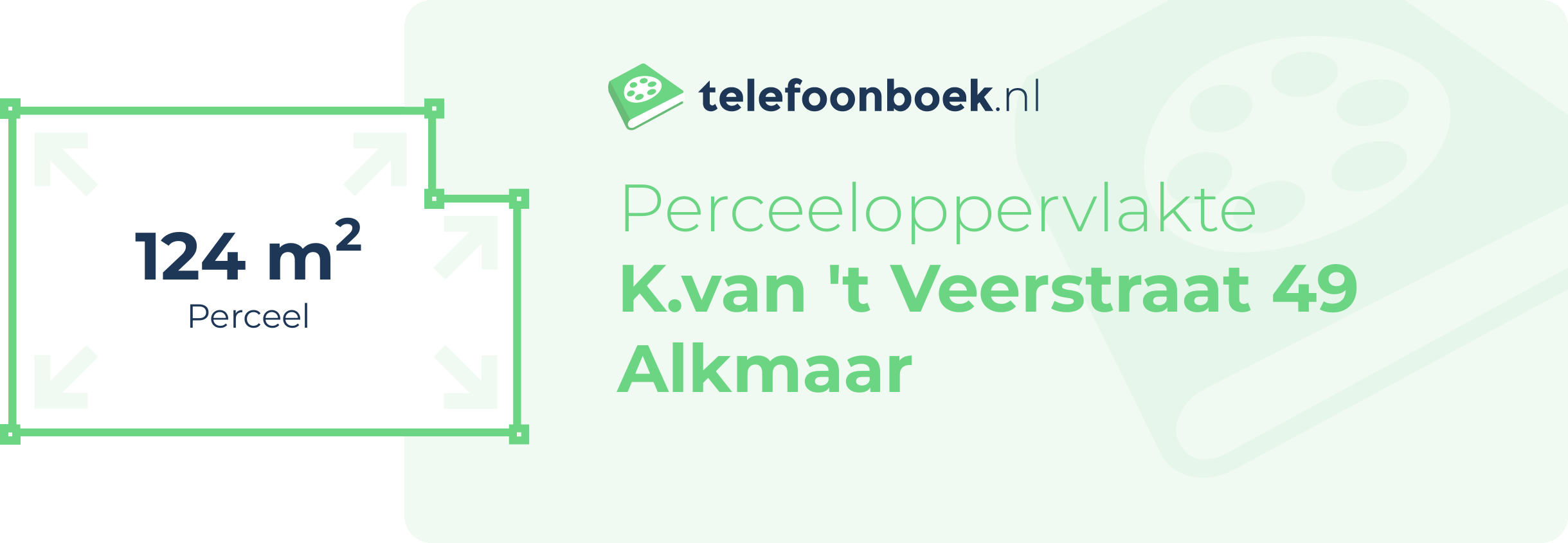 Perceeloppervlakte K.van 't Veerstraat 49 Alkmaar