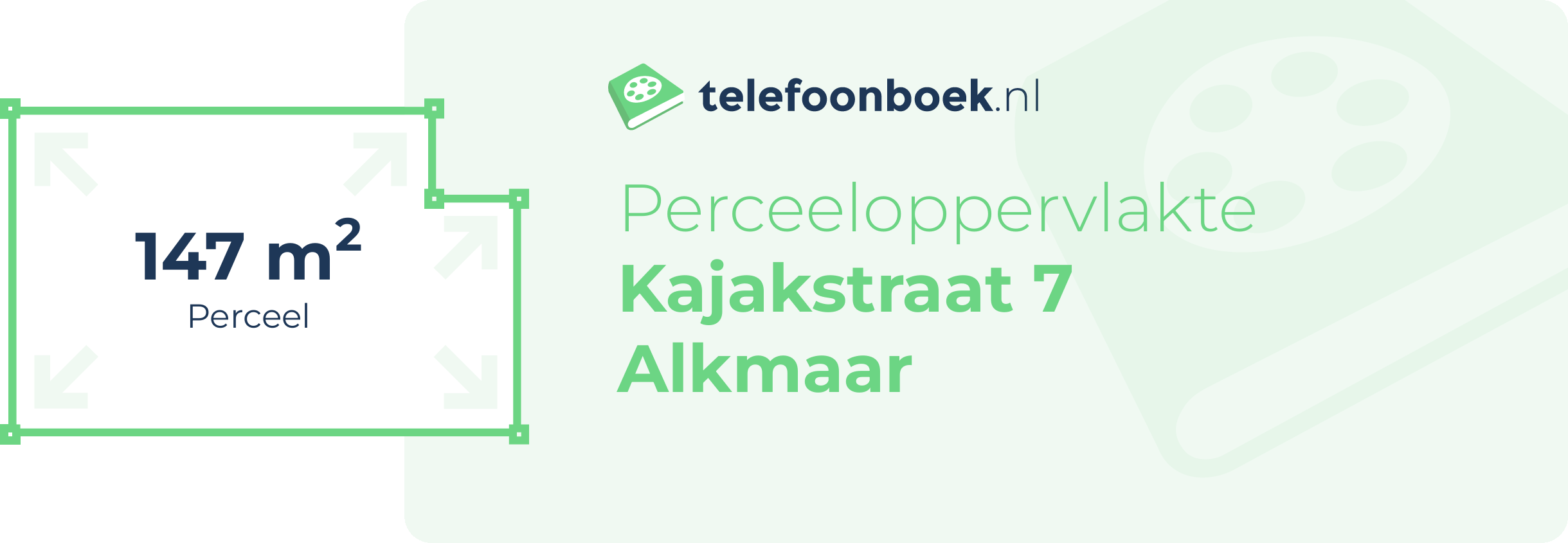 Perceeloppervlakte Kajakstraat 7 Alkmaar