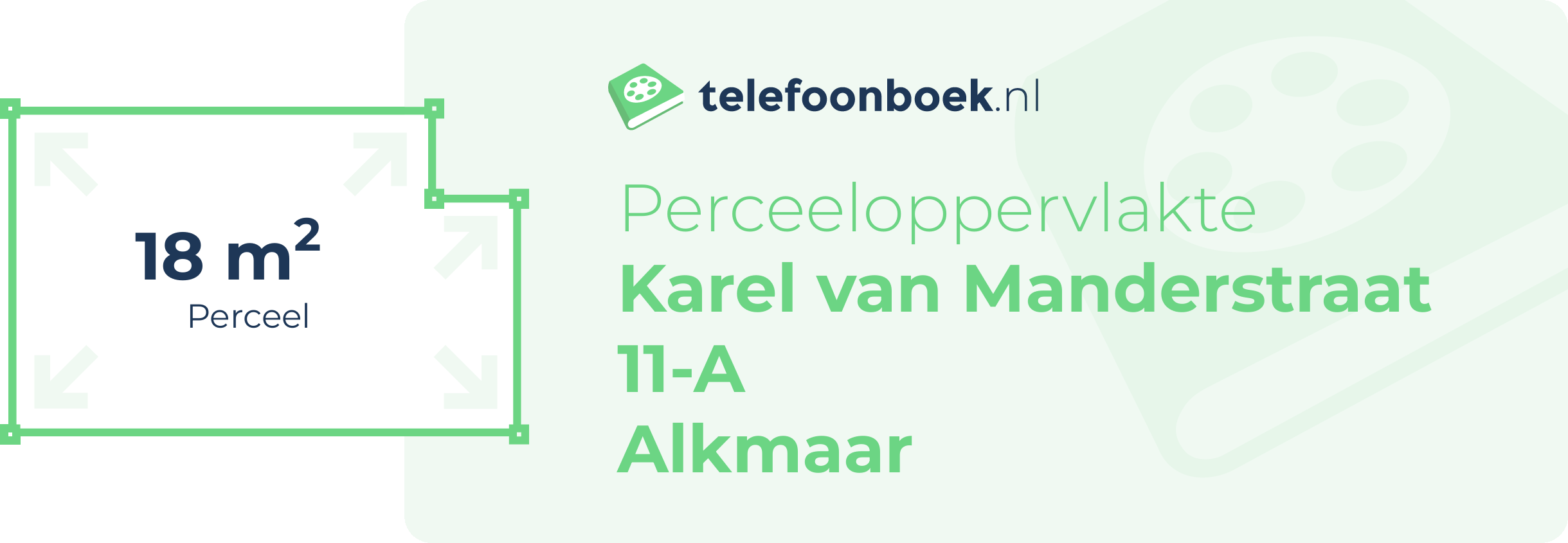 Perceeloppervlakte Karel Van Manderstraat 11-A Alkmaar