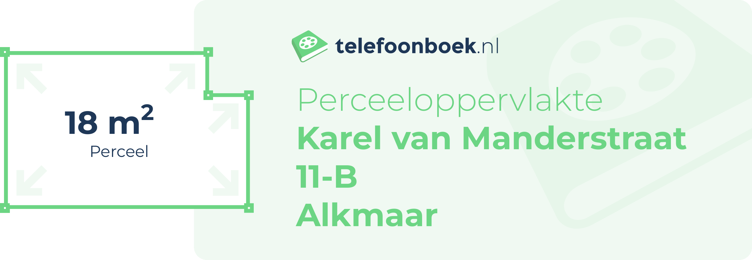 Perceeloppervlakte Karel Van Manderstraat 11-B Alkmaar