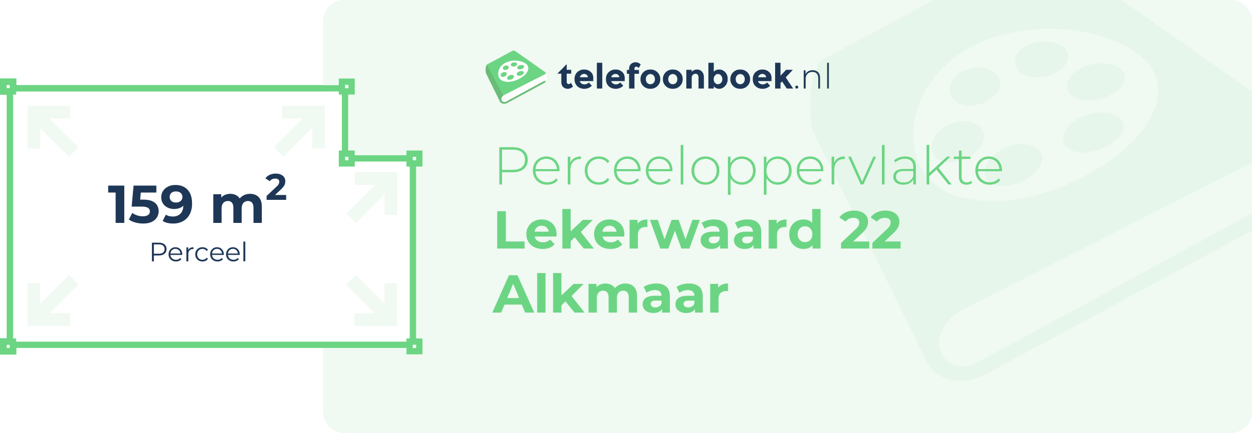 Perceeloppervlakte Lekerwaard 22 Alkmaar