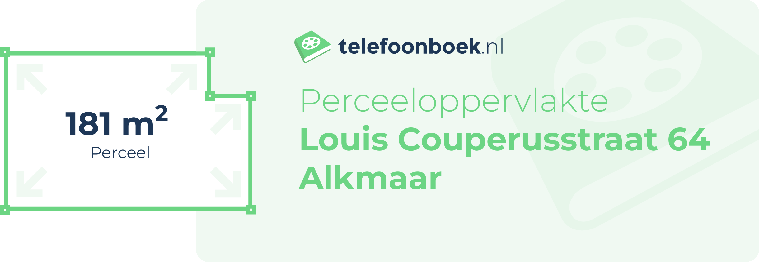 Perceeloppervlakte Louis Couperusstraat 64 Alkmaar