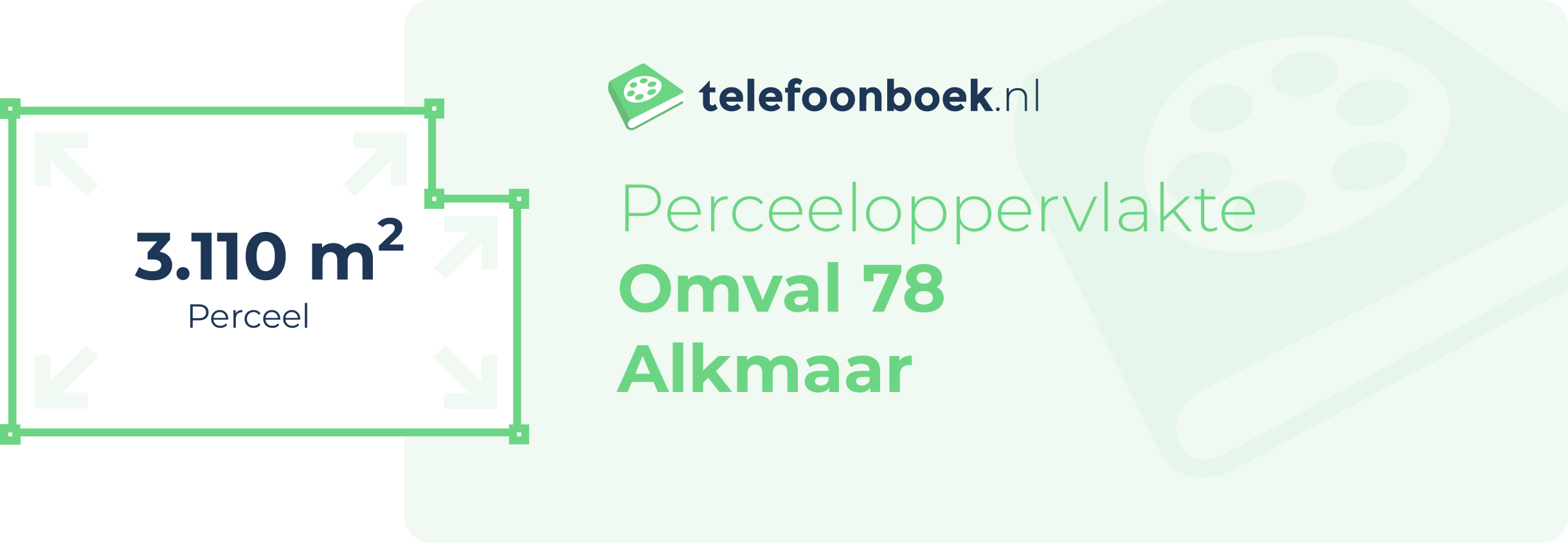 Perceeloppervlakte Omval 78 Alkmaar