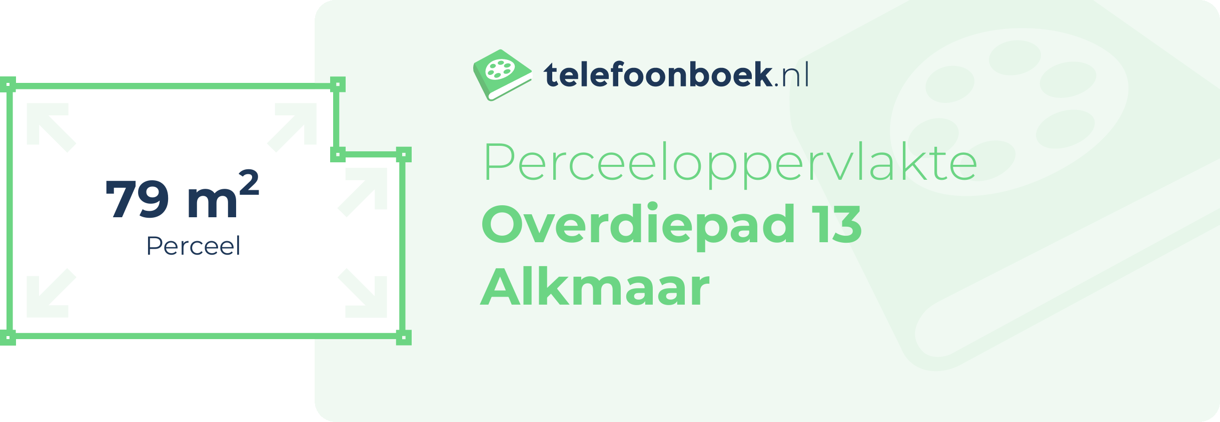 Perceeloppervlakte Overdiepad 13 Alkmaar