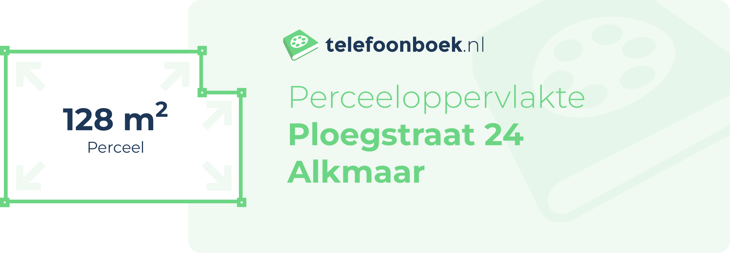 Perceeloppervlakte Ploegstraat 24 Alkmaar