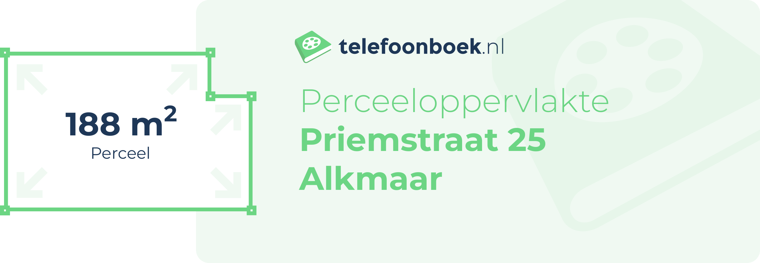 Perceeloppervlakte Priemstraat 25 Alkmaar