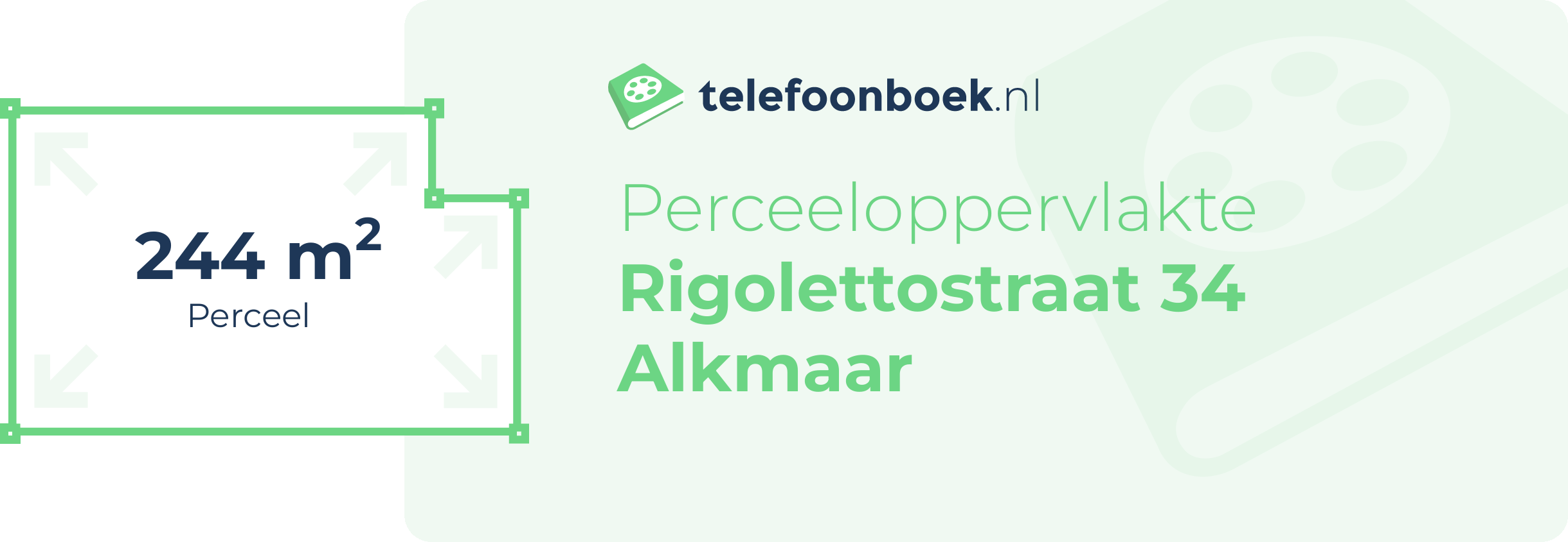 Perceeloppervlakte Rigolettostraat 34 Alkmaar