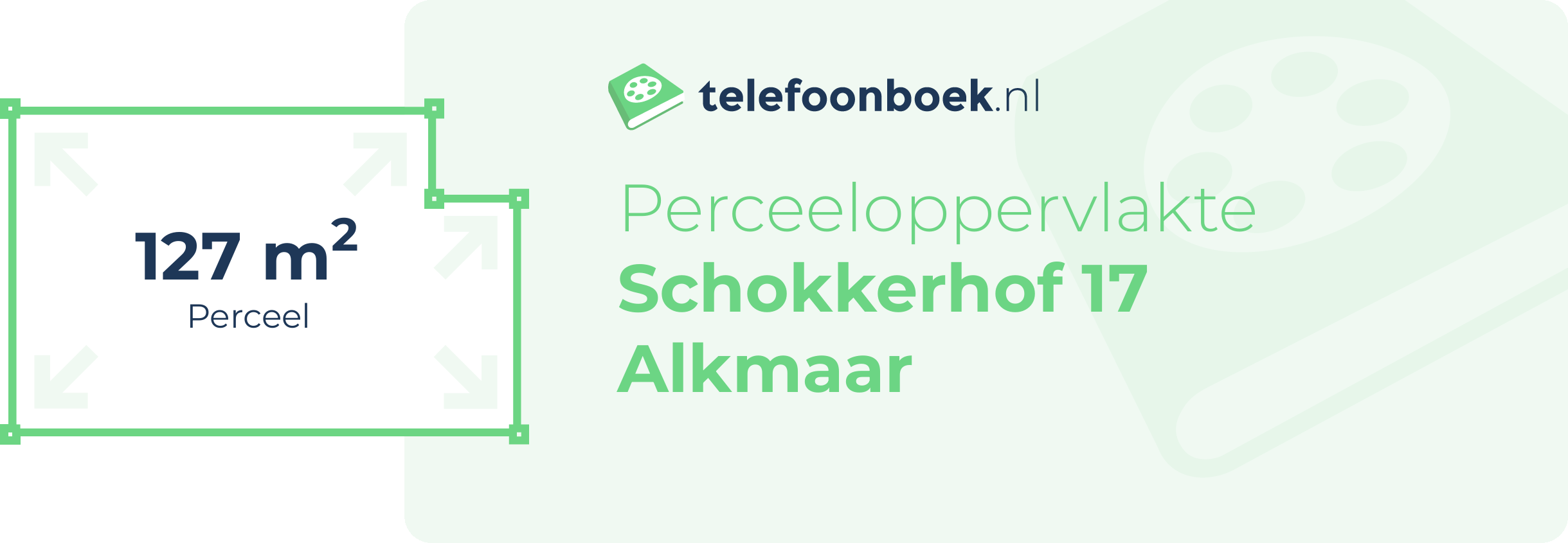 Perceeloppervlakte Schokkerhof 17 Alkmaar