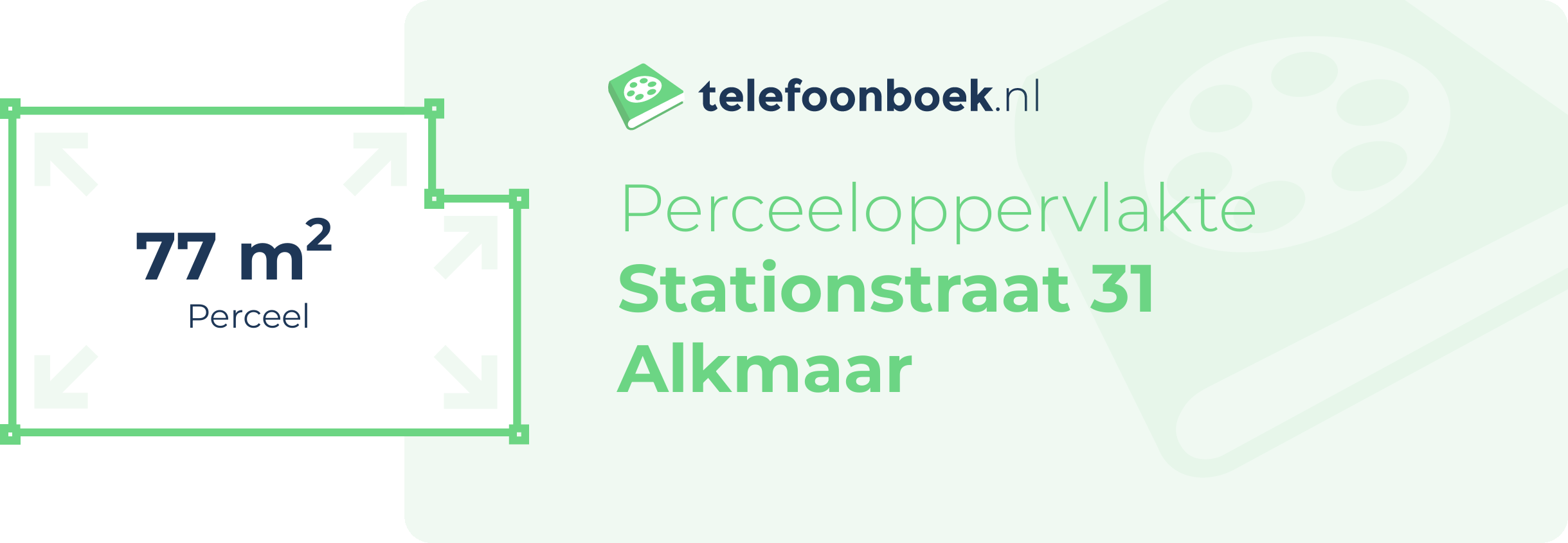 Perceeloppervlakte Stationstraat 31 Alkmaar