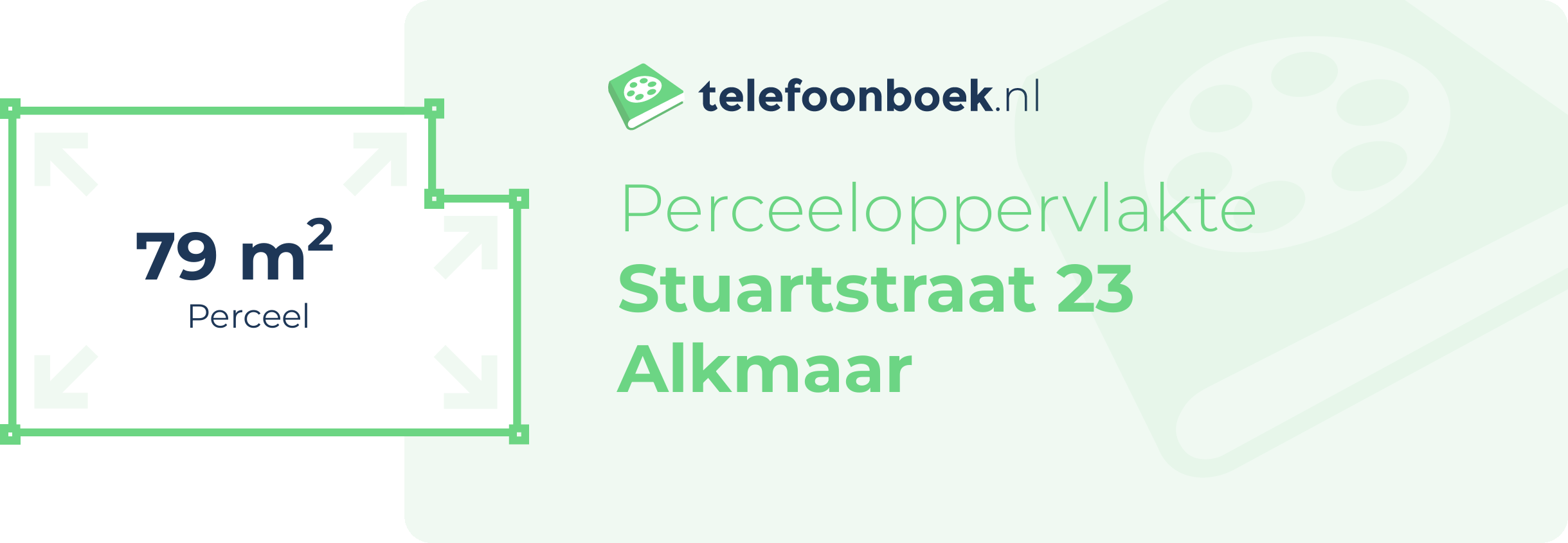 Perceeloppervlakte Stuartstraat 23 Alkmaar