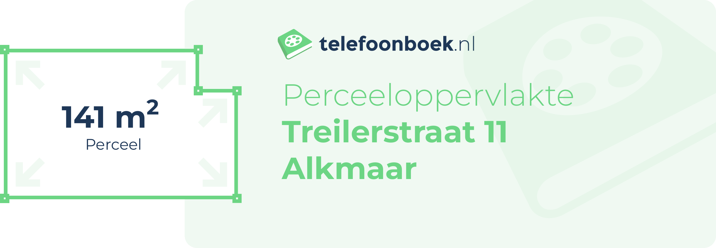 Perceeloppervlakte Treilerstraat 11 Alkmaar