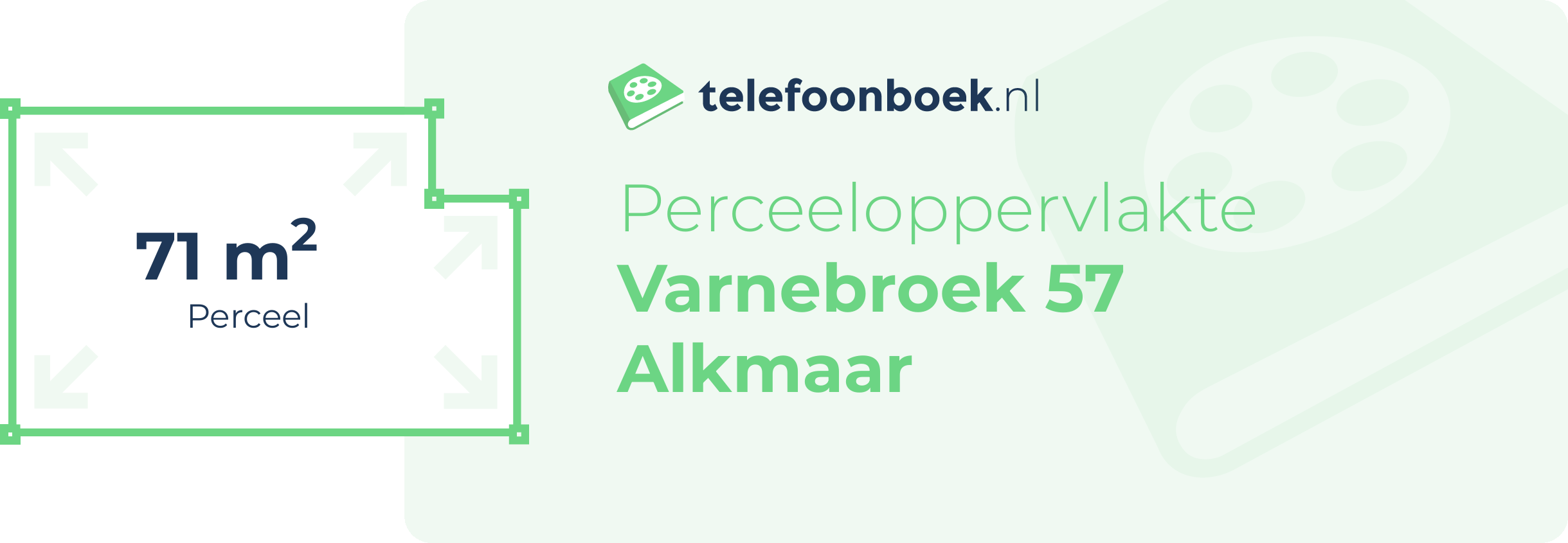 Perceeloppervlakte Varnebroek 57 Alkmaar