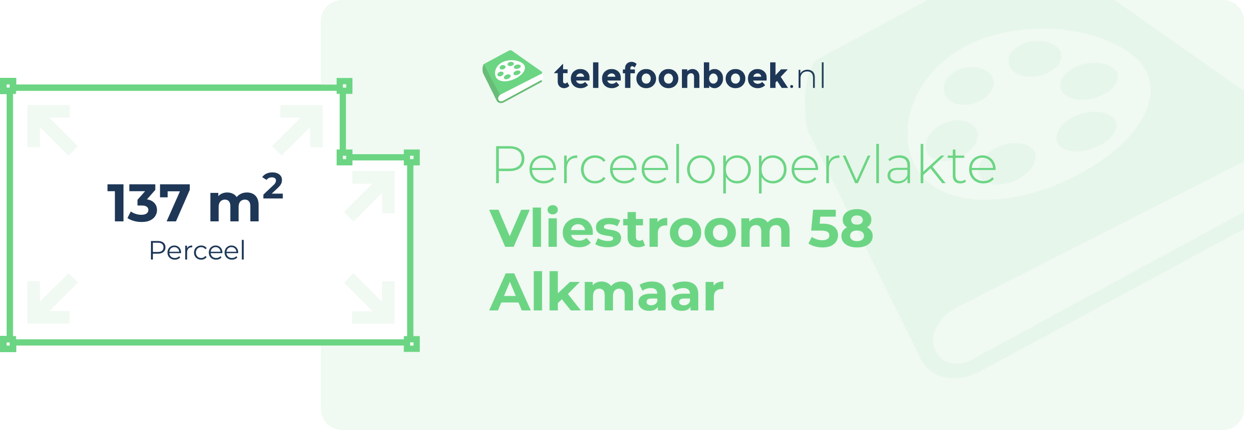 Perceeloppervlakte Vliestroom 58 Alkmaar