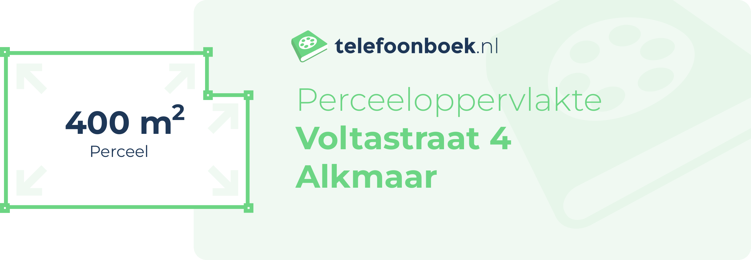 Perceeloppervlakte Voltastraat 4 Alkmaar