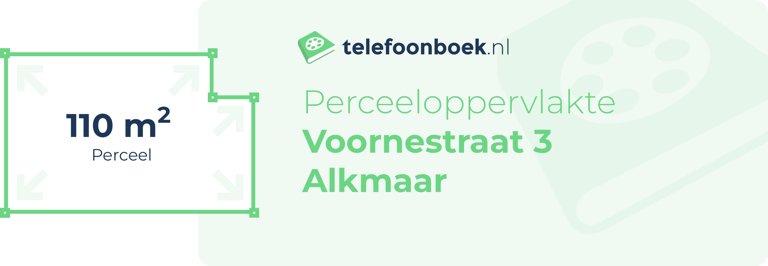 Perceeloppervlakte Voornestraat 3 Alkmaar