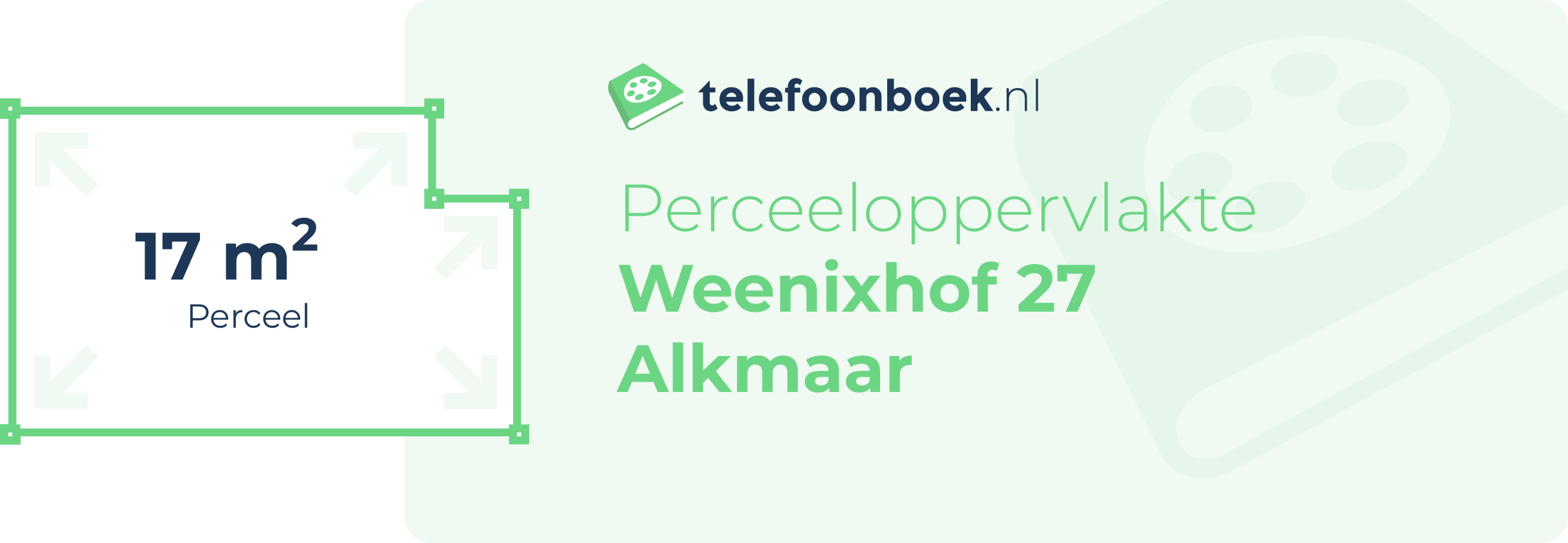 Perceeloppervlakte Weenixhof 27 Alkmaar