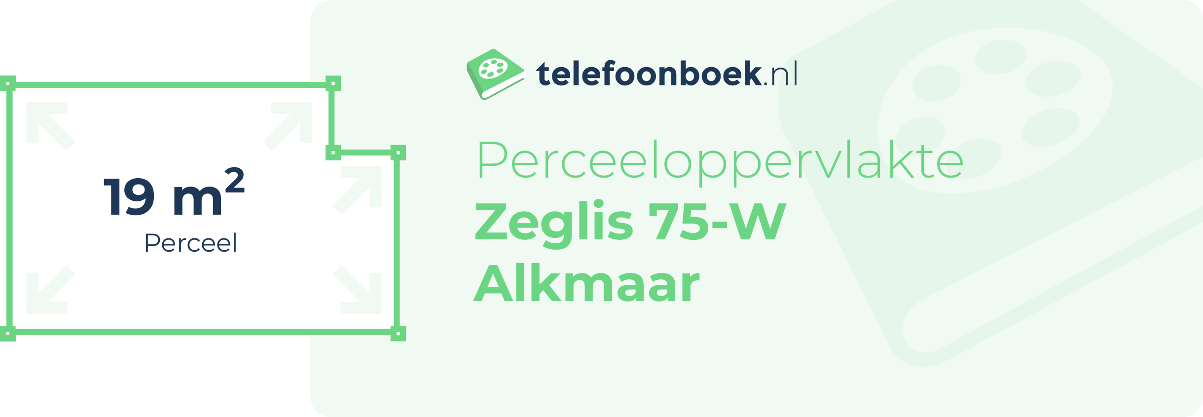 Perceeloppervlakte Zeglis 75-W Alkmaar