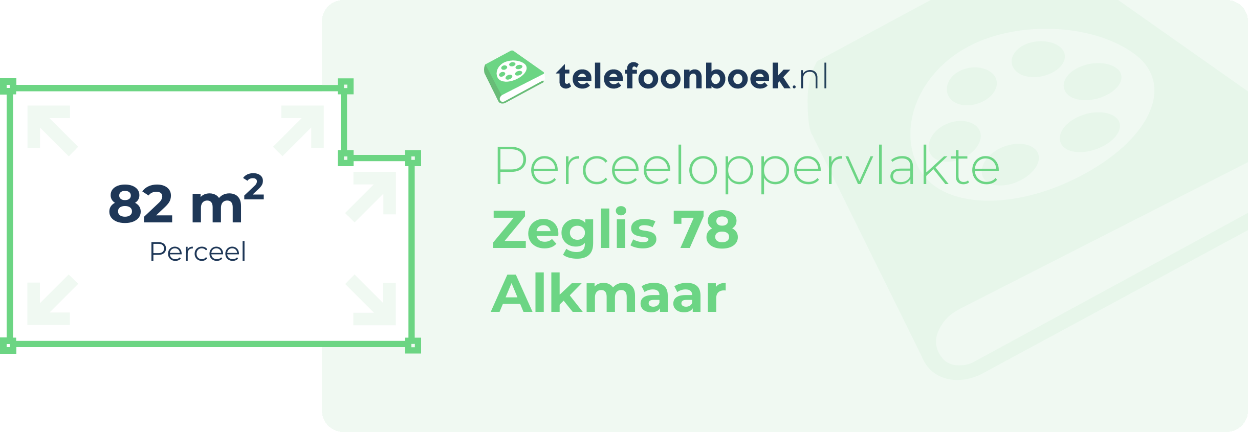 Perceeloppervlakte Zeglis 78 Alkmaar