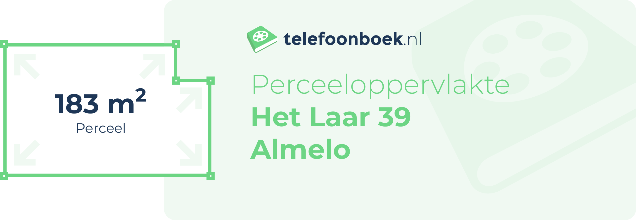 Perceeloppervlakte Het Laar 39 Almelo