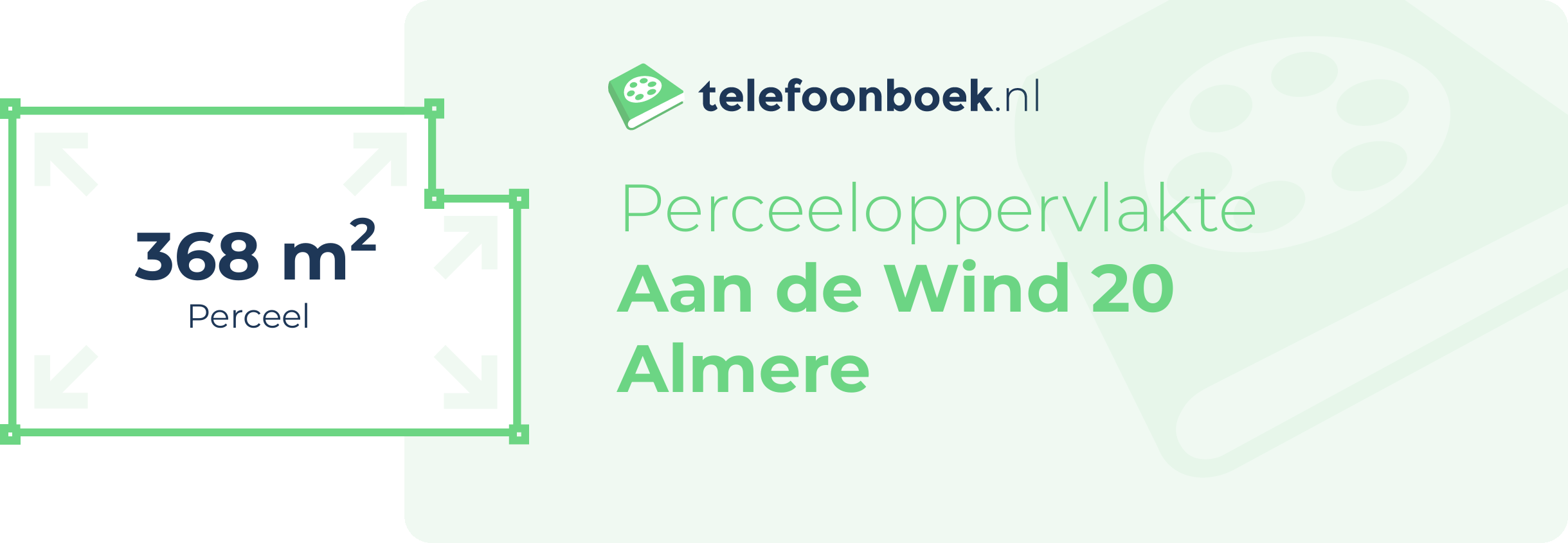 Perceeloppervlakte Aan De Wind 20 Almere