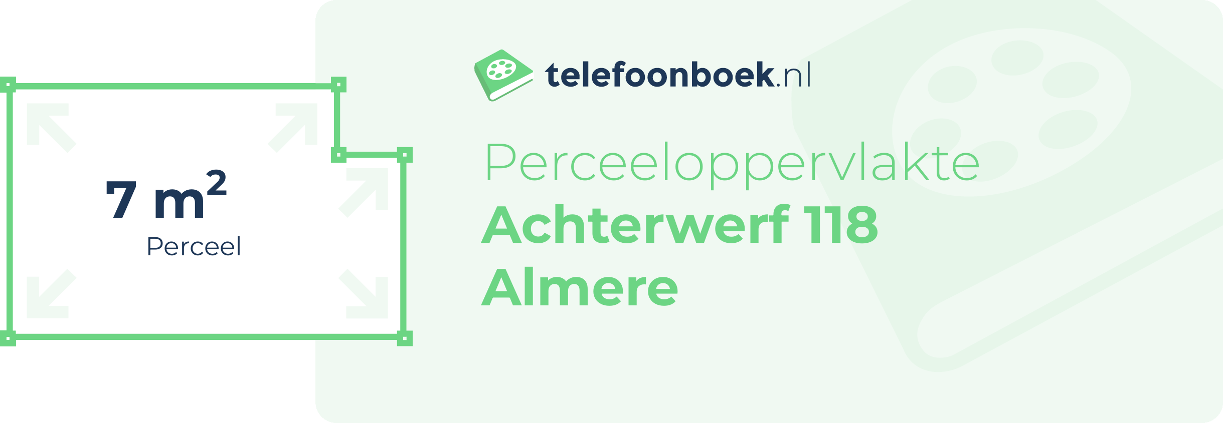 Perceeloppervlakte Achterwerf 118 Almere