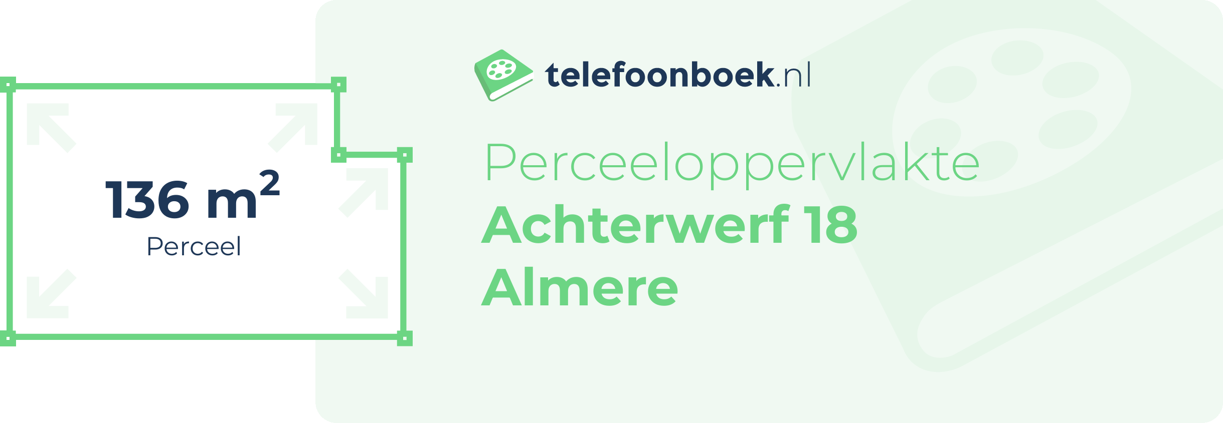 Perceeloppervlakte Achterwerf 18 Almere