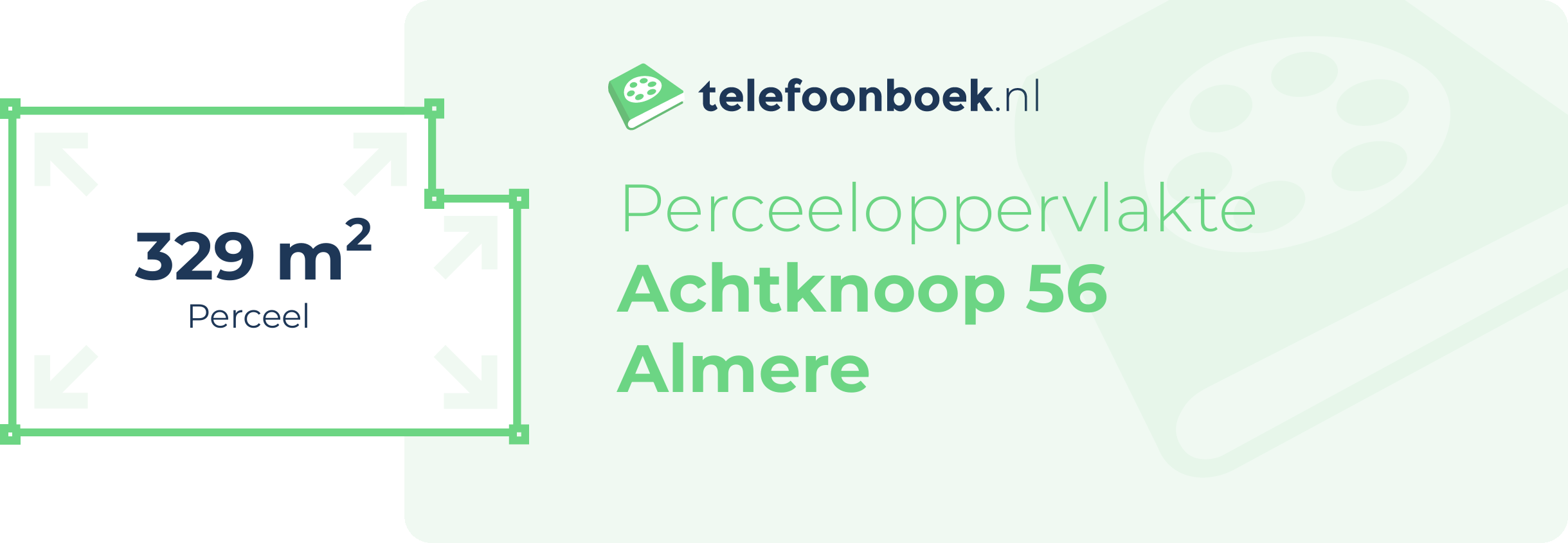 Perceeloppervlakte Achtknoop 56 Almere