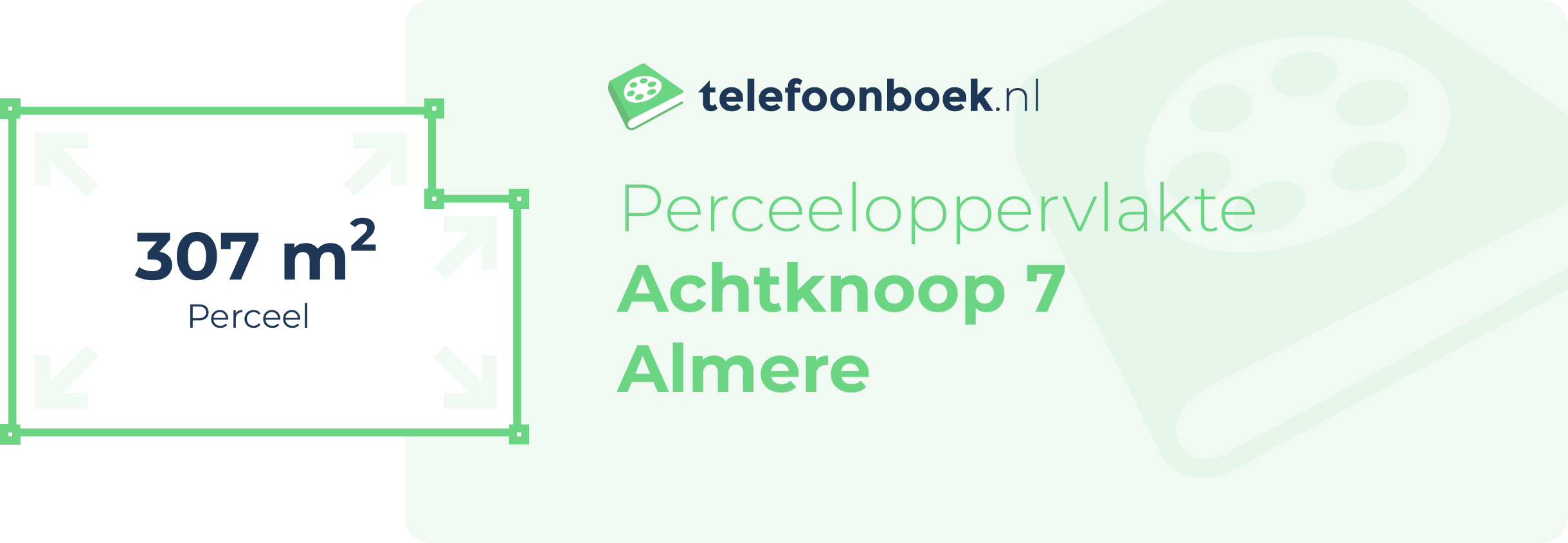 Perceeloppervlakte Achtknoop 7 Almere