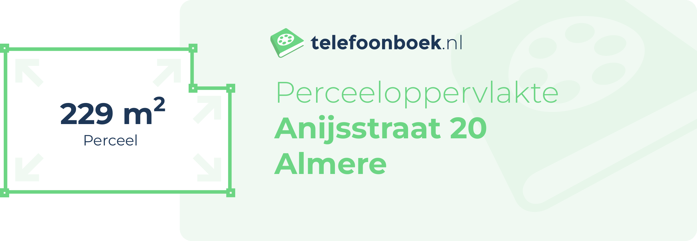 Perceeloppervlakte Anijsstraat 20 Almere